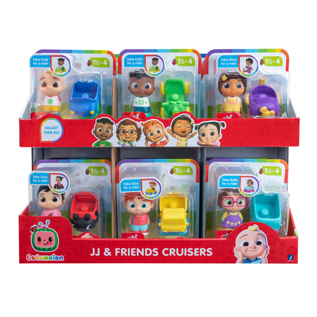 Cocomelon JJ & Friends Cruisers 6Asst