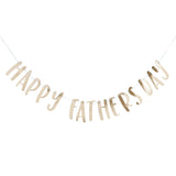 Gold Happy Fathers Day Banner 2m