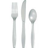  Touch Of Color Shimmering Silver Assrt Cutlery 