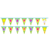 Spring Easter Bunny Paper Flag Banner 14ft