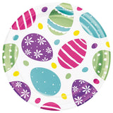 Foil Easter Eggs Luncheon Plate Foil Stamp 8pcs