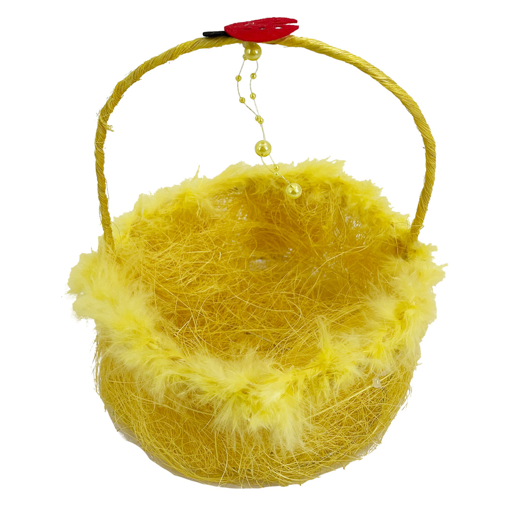 Easter Basket Yellow 18cm