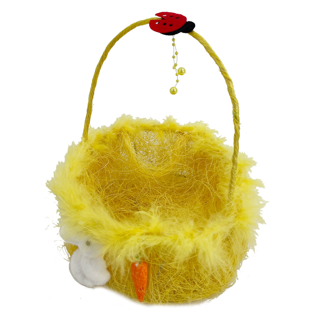 Easter Basket Yellow 18cm