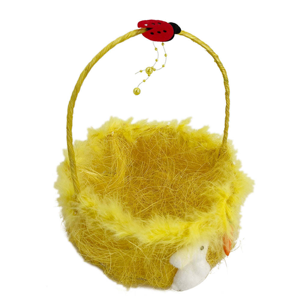 Easter Basket Yellow 18cm