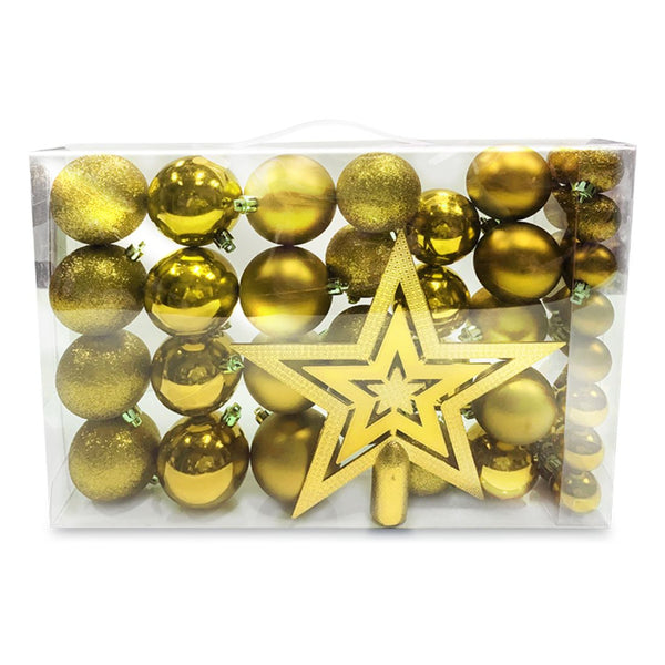 Christmas Baubles Gift Set Gold 41Pcs