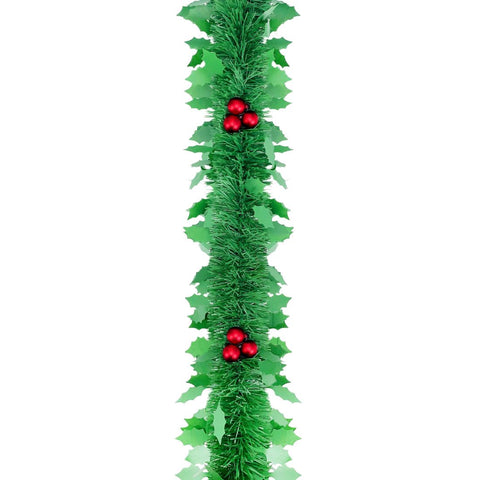 Christmas Tinsel Garland With Baubles 200Cmx6Cm