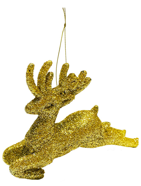 Hanging Deer Decoration Gold Box