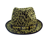  Jazz Deluxe Gold Hat With Animal Print