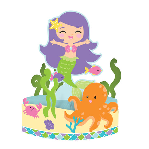  Mermaid Friends Centerpiece Honeycomb With Attachement 