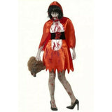 Zombie Little Miss Hood Costume Red