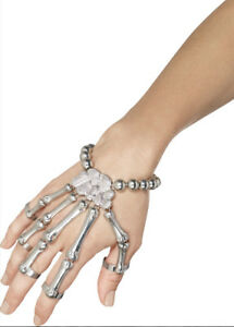 Skeleton Hand Bracelet Silver