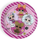 LOL Metallic Paper Plates