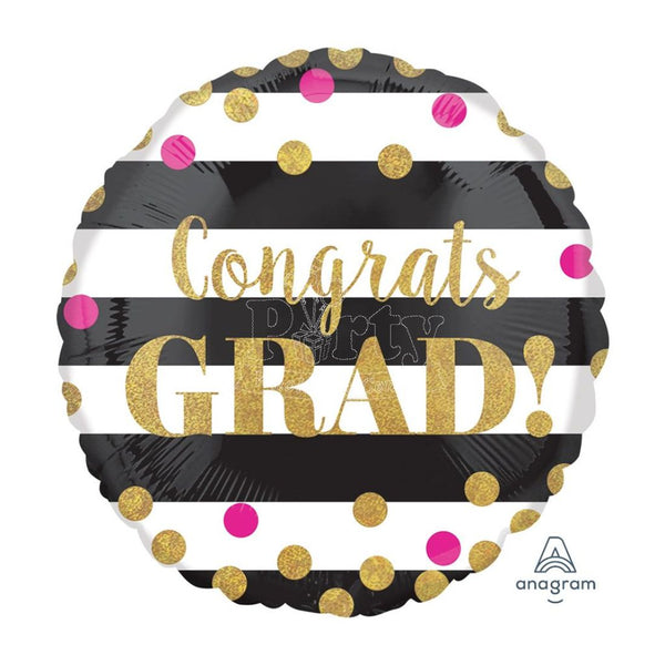 Graduation Gold Confetti 18In