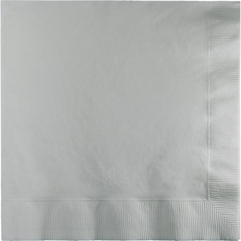  Touch Of Color Shimmering Silver Luncheon Napkins 