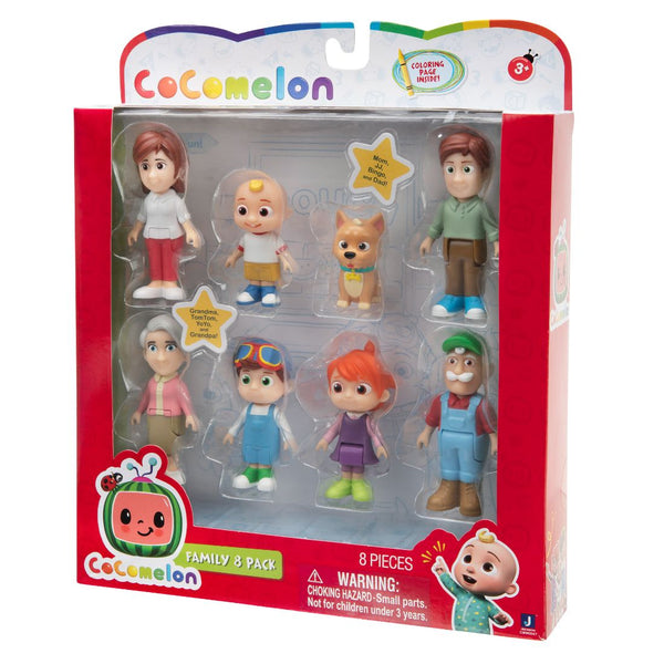 Cocomelon Family Set 8 Figure Pack – Party Zone