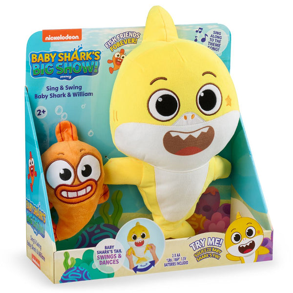 Baby Shark Big Show Feature Plush Baby Shark & William – Party Zone