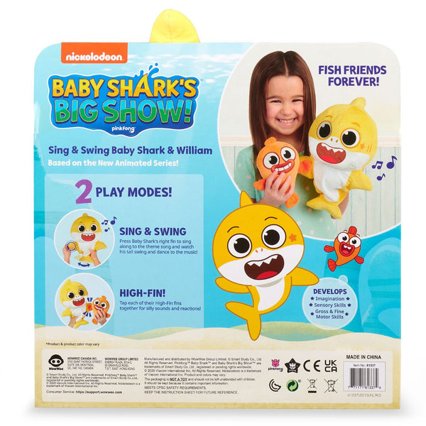 Baby Shark Big Show Feature Plush Baby Shark & William – Party Zone