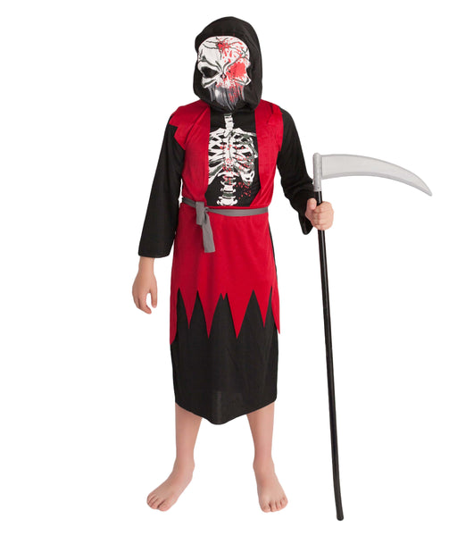  Frightening Skeleton Boy Costume -Small