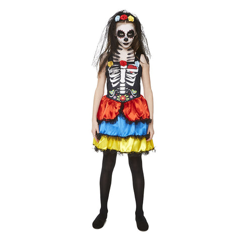  Day Of Dead Girl Costume -Medium