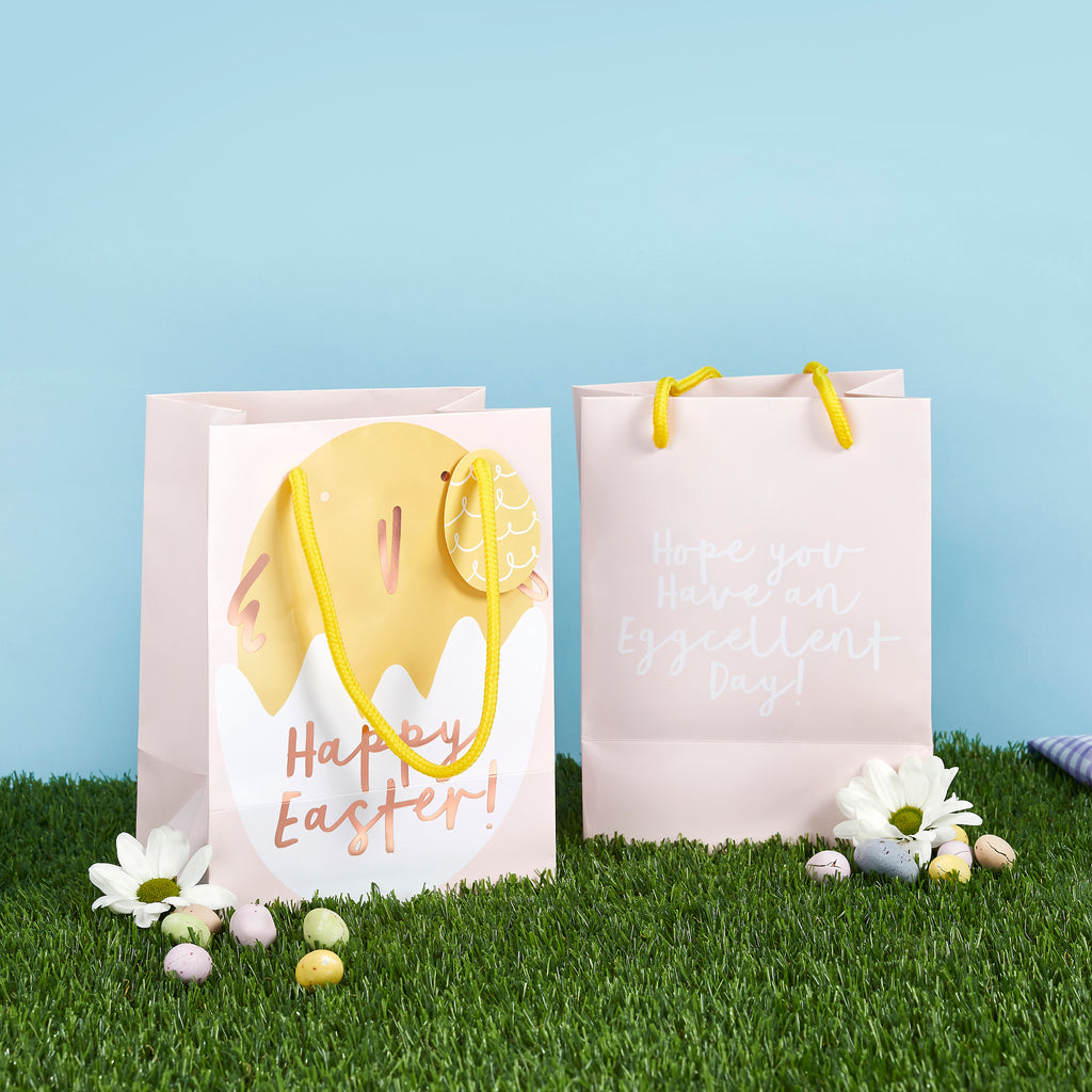 Happy Easter' Chick Gift Bags 5/Pack